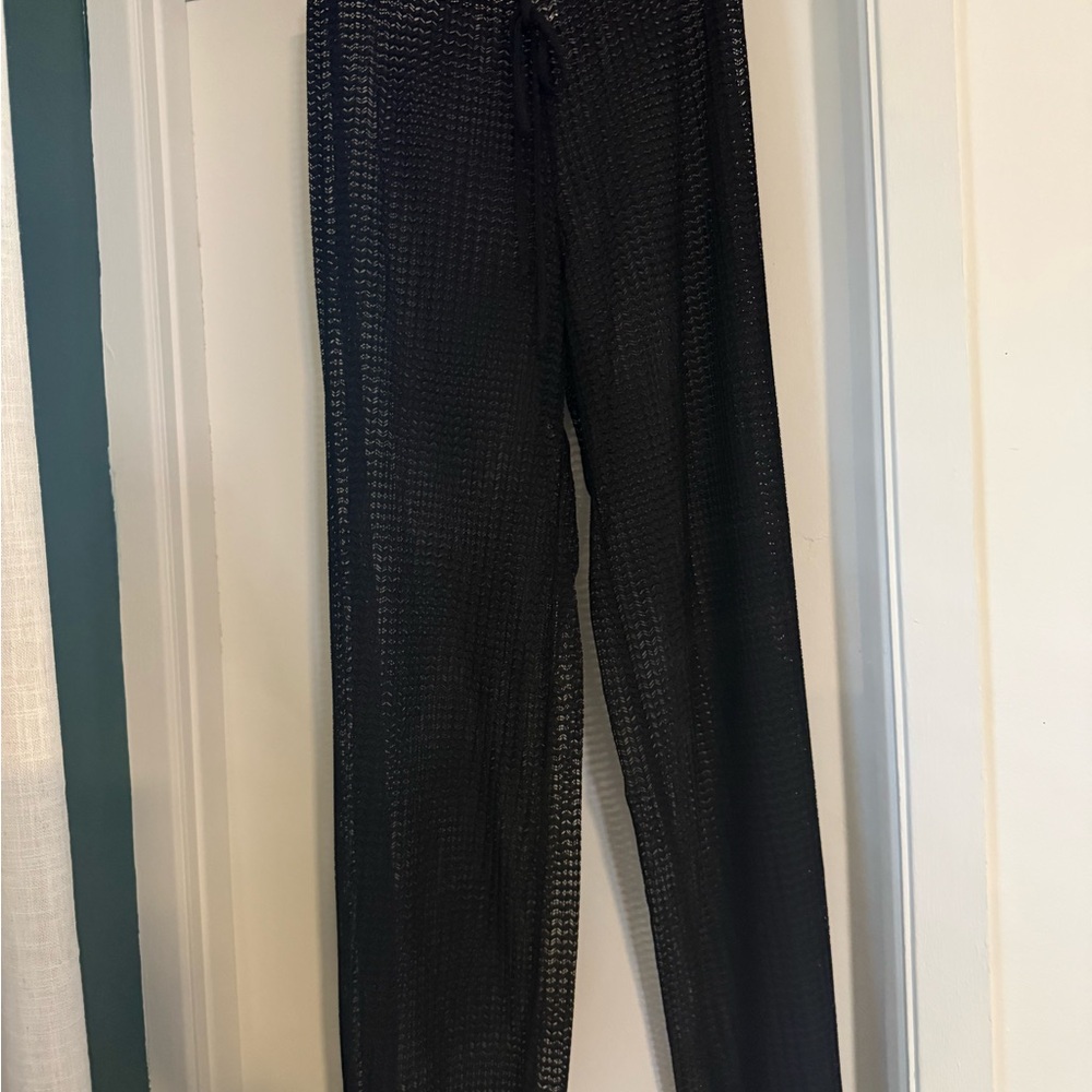 Black Swim Cover Pants